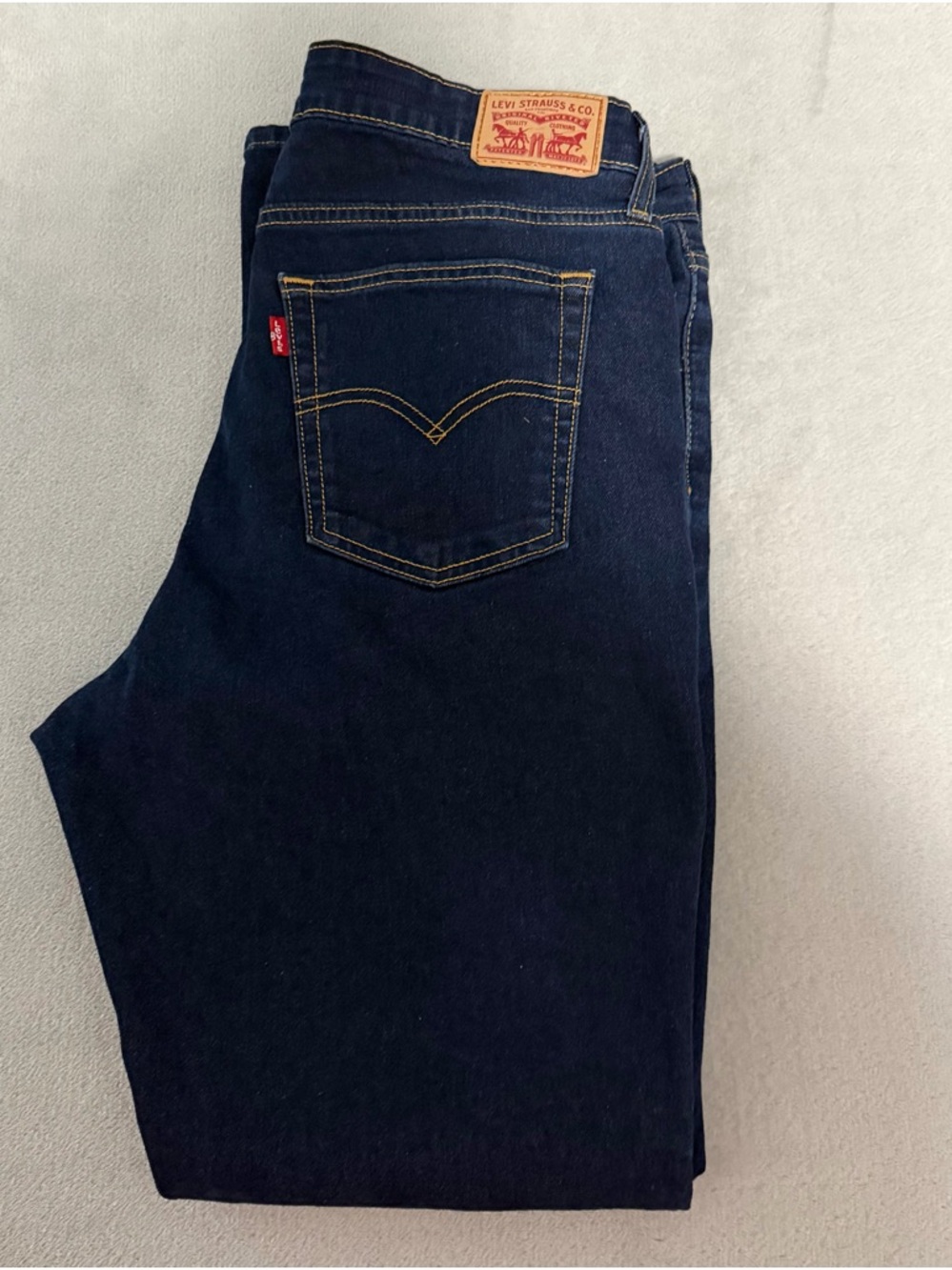 Levi's Men's Navy Bootcut Jeans with Pockets, Flare Y2K